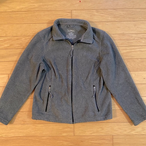 LL Bean fleece full zip sweater size S - Picture 2 of 6